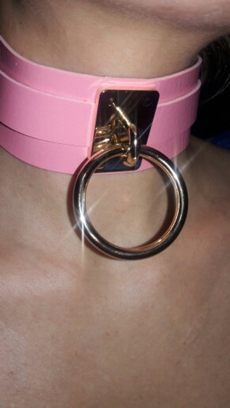 O Ring Choker O Ring Collar Kink Collar Bdsm Bdsm Choker Etsy