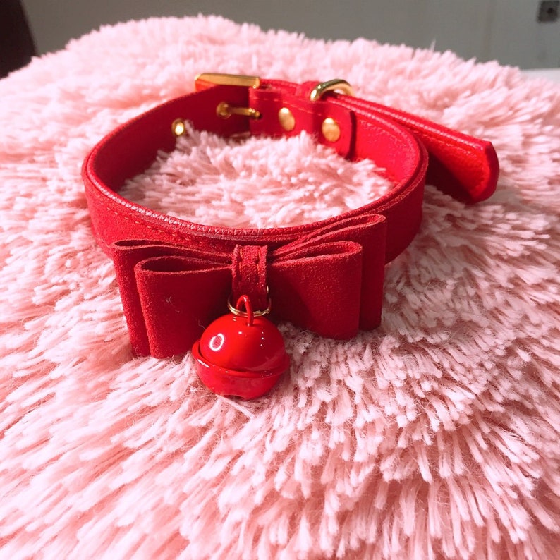 Cute Bell Collar Bell Choker Kitten Plan Collar Kink | Etsy