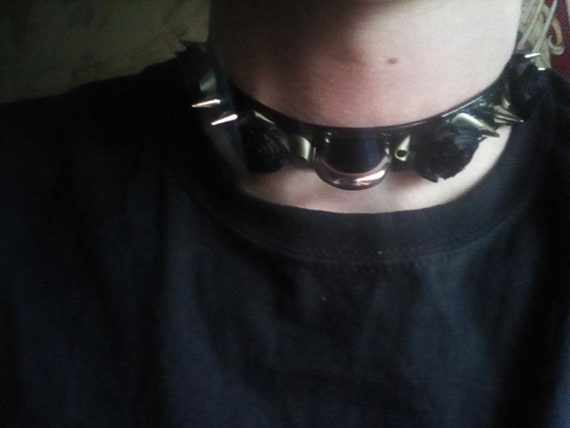 Floral \u0026 Spike Collar Spike Choker 