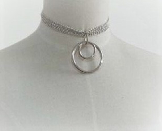 Double O Ring Choker O Ring Choker Choker Chain O Ring Etsy Double O Ring Choker O Ring Choker Choker Chain O Ring Etsy