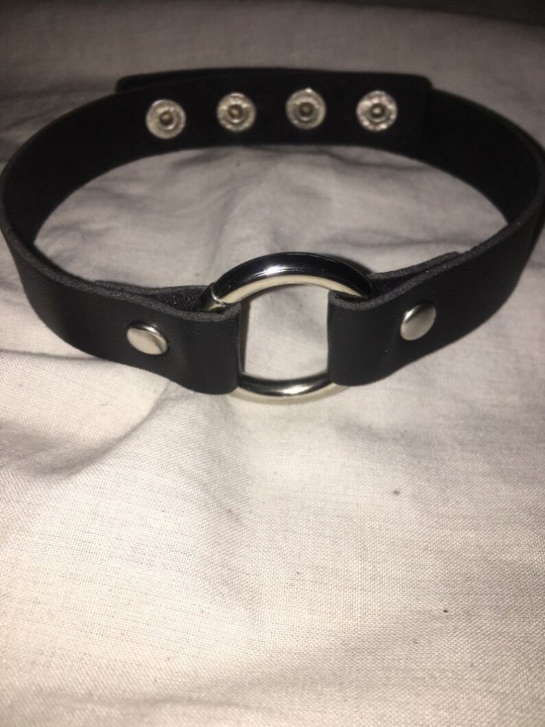 O Ring Collar Choker Collar Bdsm Choker Slave Choker Bdsm Etsy