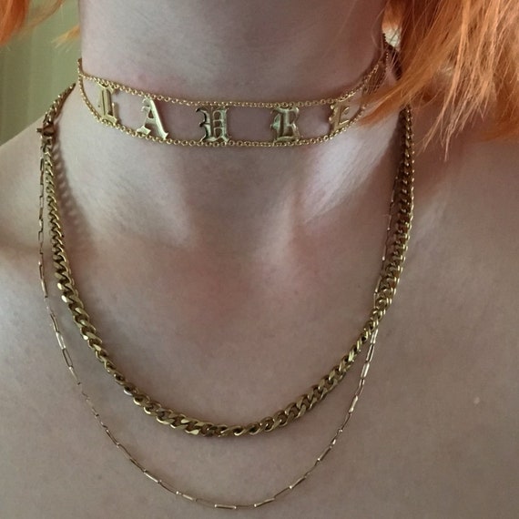 Name Alte Englische Schrift Choker 
