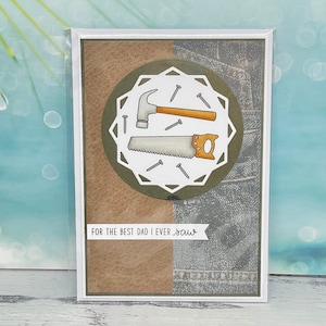 Handmade card for dad with tools | Father’s Day card