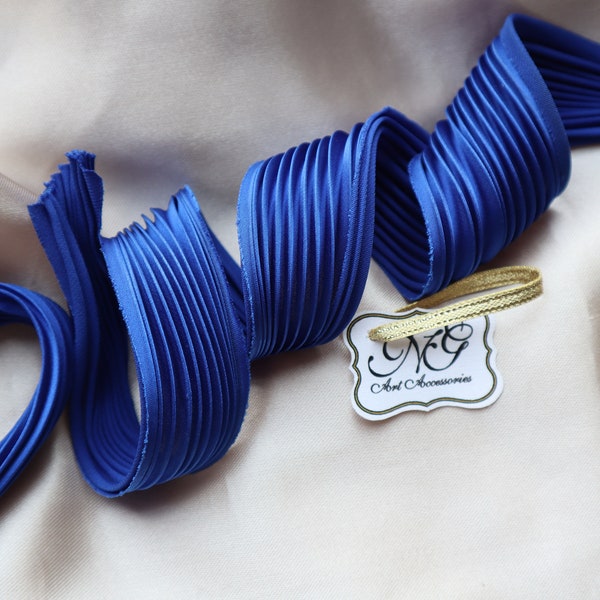 Silk Shibori Ribbon N32, made with Natural Silk and Non-toxic paint for shibori jewelry making and beading.