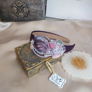 Shibori headband, Soutache headband, Handmade Headband, Gift for her Unique gifts, Christmas gift