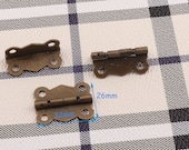 Antique Bronze Hinges Cabinet Hinges Box Hinges Mini Hinges Decorative Hinges Wood box Hinges Box hardware 8 pcs