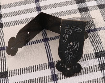 Furniture Elephant Trunk Design Corner Angle Brackets 4 Pcs