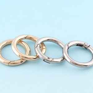 10pcs 17mm Silver/Golden Snap Hook Spring Buckle  Spring Clasp Round Fastener Metal Snap Clasp Webbing Hook Bag Accessories