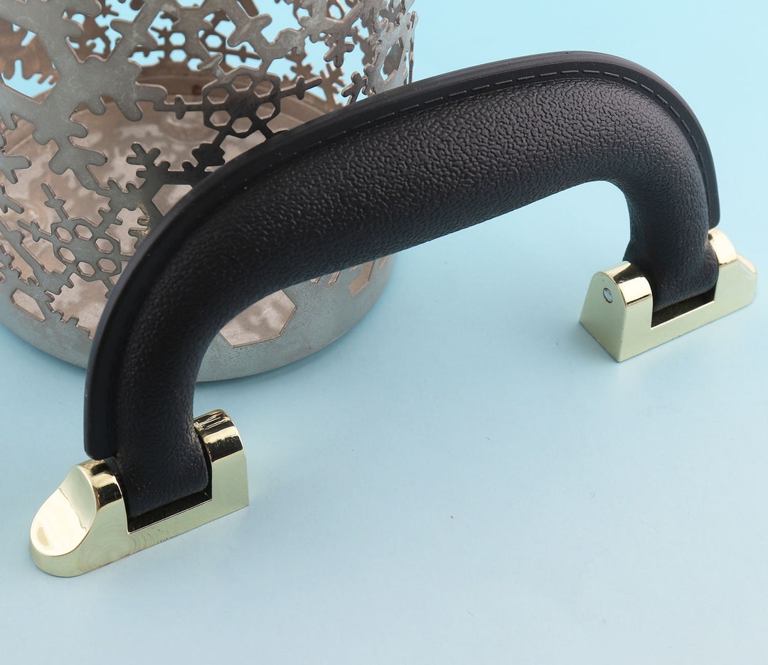 Box Handle Plastic Handle 5 Black & Gold Suitcase Handle Arched Trunk Handle Hardware