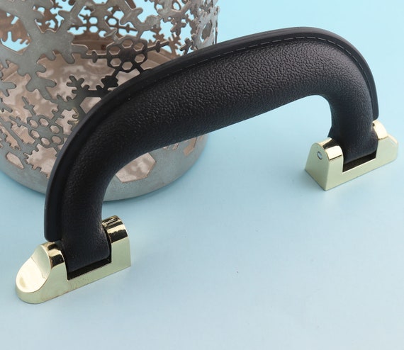 ボックスハンドル プラスチックハンドル 5インチ ブラック＆ゴールド