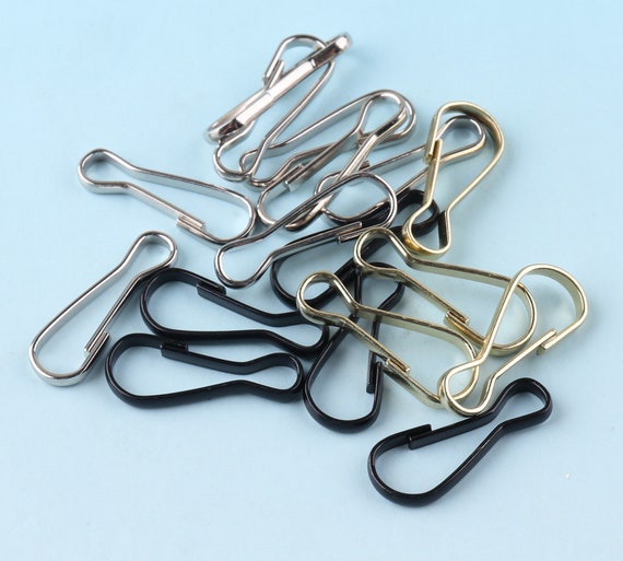 Lanyard Hook 200 Pcs 20mm Black Lanyard Clips Hook for Mask Lanyard Tone  Clasp for ID Card Key Chain Hook Phone Lanyard Clasp 