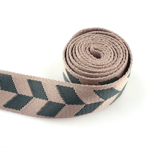 38mm(1.5&quot;) Stripe Belt Webbing Handles Cotton Webbing Fabric Handbag Leash Perfect for bag strap webbing Dog Collar