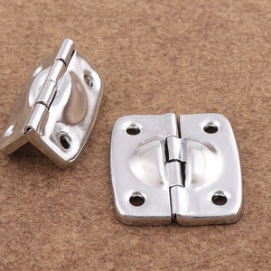 Zilveren scharnieren bevestiging scharnieren met schroeven 8pcs 40 * 38mm kabinet scharnieren doos scharnieren mini scharnieren decoratieve scharnieren houten doos scharnieren doos hardware