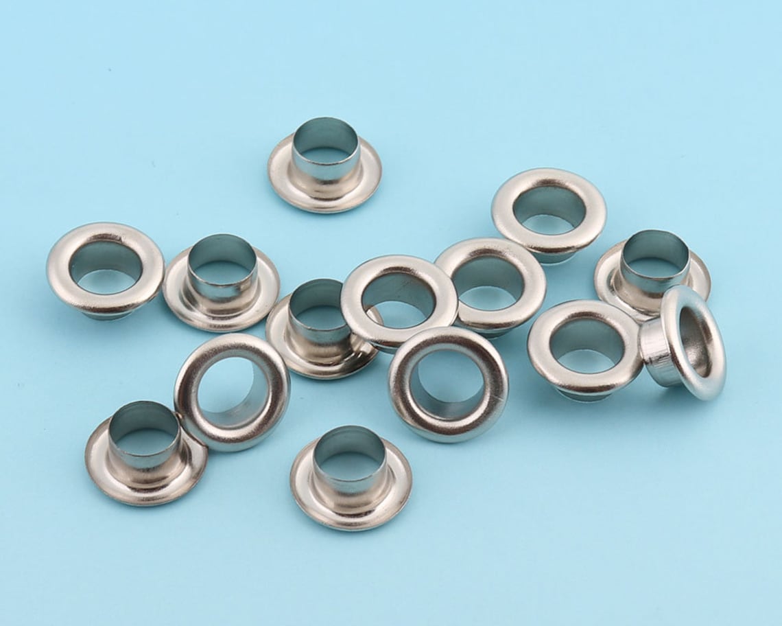 100pcs 10mm Round Grommet Eyelets for Sewing Silver Eyelets Etsy