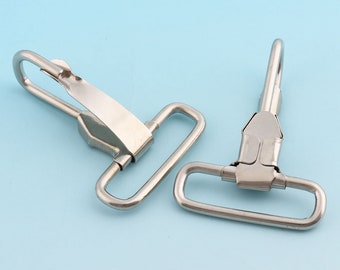 60 * 38mm Nickel Snap Hook Metal Clasp  Webbing Hook Swivel Clasp Bag Clasp Purse Hardware Handbag Accessories