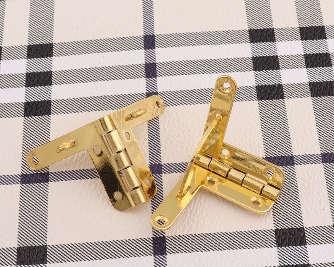 8sets Silde Golden Hinges Hinges Box Hingesmini Etsy