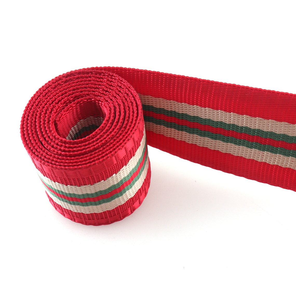Red Stripe bing Ribbon 38mm1.5inches Nylon bing Belt Etsy