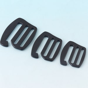 Adjuster G Buckle 25mm/30mm/35mm/38mm Black G shape Release Belt Buckle G Hooks Strap Buckle Adjuster Slider Swimwear Fastener Bag Hardware