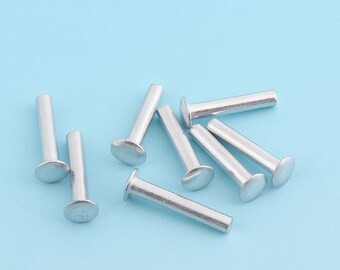 Silver Rapid Rivet 100sets 17mm Grommet Rivets Metal Rivets Button Mini Studs Studs for Bag/ Belt Leather Craft Hardware Accessoires