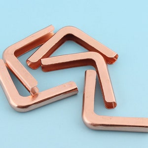 Rose Gold Corners 20pcs 22mm Corner Decorative Leg Corner  Protector Metal Corner Protector Tips Decorative Bracket Book Decoration