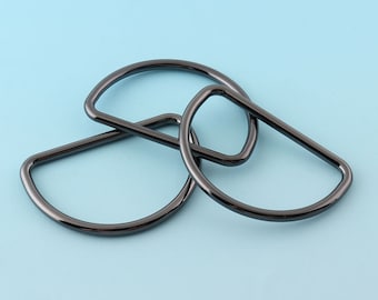 Aleación de alta calidad D Anillo 4pcs 35mm /50mm Gunmetal Metal D Anillos para Bolso bolso Bolso Bolso Notions Correa De hardware