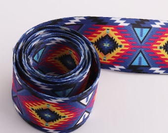 Replacement Webbing Strap 1.5"(38mm) Rainbow Webbing Stripe Webbing Colorful Ribbon Guitar Strap Webbing Bag Strap Webbing Purse Strap
