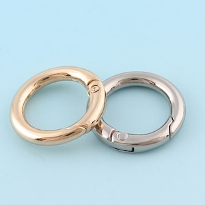 6pcs 12mm Mini Snap Hook Spring Buckle Spring Clasp Round Fastener Snap Hook Metal Snap Clasp Webbing Hook Bag Accessories