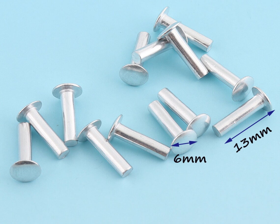 100sets 1 /2 Silver Rapid Rivet Grommet Rivets Metal Etsy