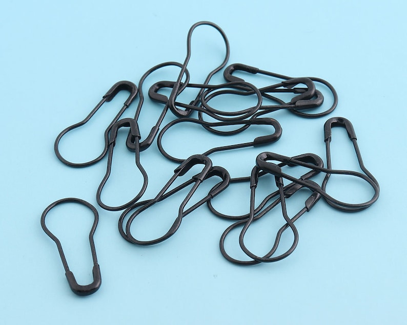 Black Safety Pins 100pcs/200pcs 219mm Mini Bulb Safety Pins Etsy