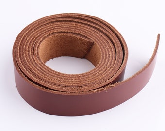 1/2"(13mm) Wide Caramel Leather Strips Genuine Leather Strap Leather Handles Bag Straps Belt Straps Purse Strap Natural Leather Supplies