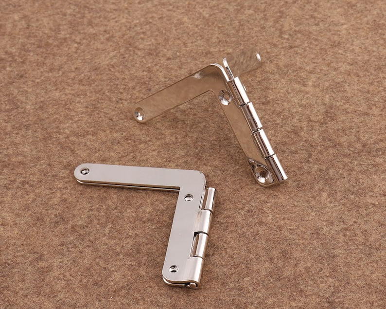 8pcs Silver Hinges Hinges Box Hinges Decorative