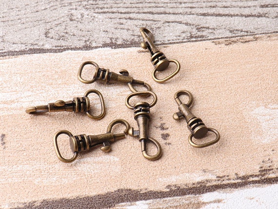 Swivel Clips 20pcs 3212mm Antique Brass Swivel Snap Hook Small Lobster  Clasp Metal Leatherware Accessories Lobster Trigger Clasp -  Australia