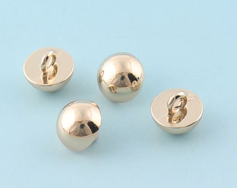 Shining Buttons Metal Buttons -5sets 9mm- Light Gold Shank Buttons Sheild Clothing button Celtic Buttons Coat Button Sewing Fastener