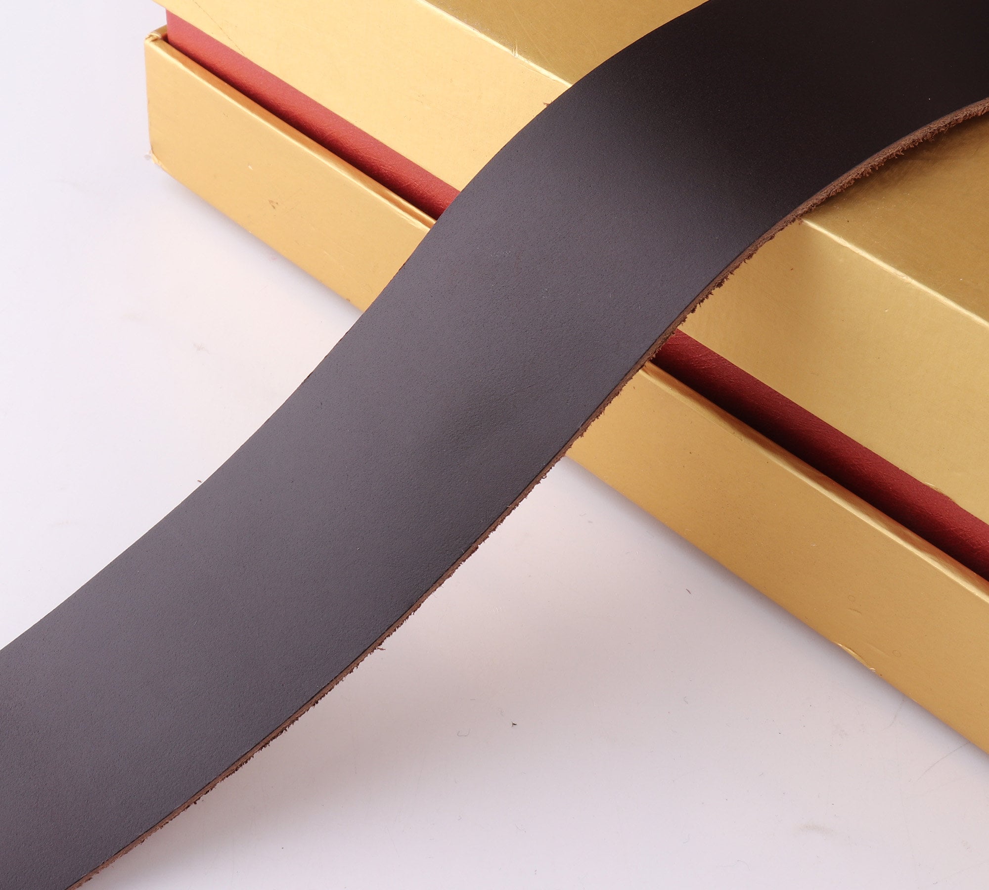 Leather Strip 250mm Brownishblack Cowhide Leather Etsy
