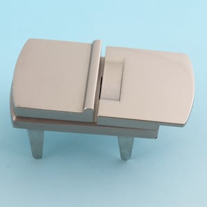 Matte Silver lock 55*34mm Purse lock Turn Lock Metal Box Lock Latch Lock High Quality Twist Trunk Clutch Lock Leather Hardware