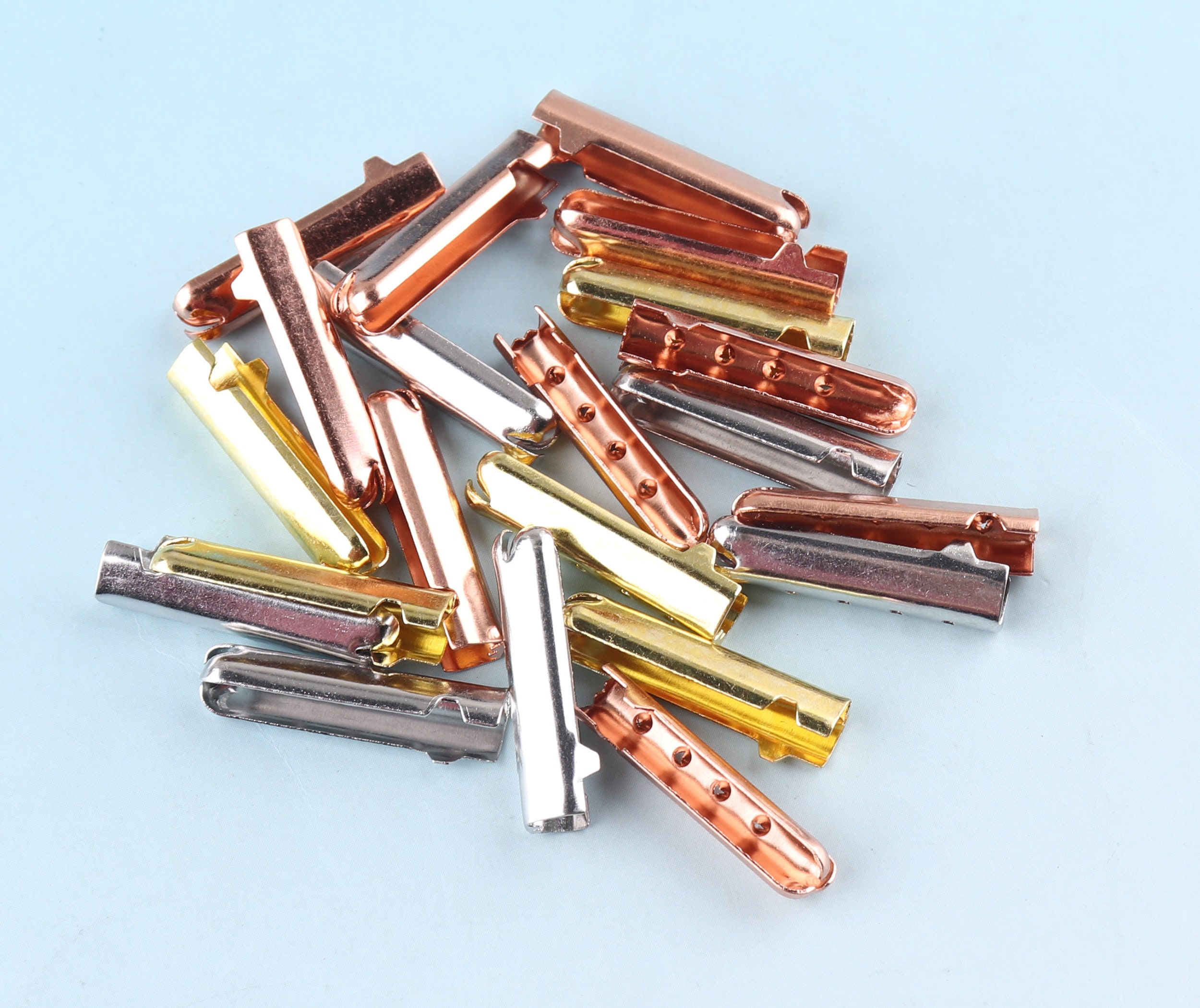 20/100pcs 5mm Rose Gold Shoelace Tips Metal Aglets Shoelace Bullet
