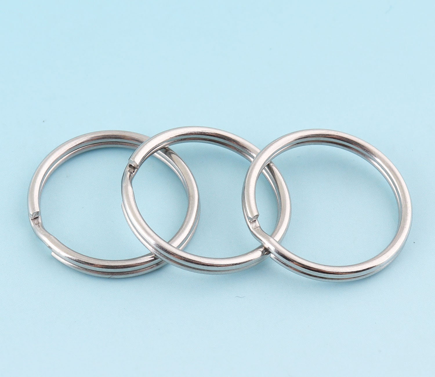 20pcs Key Ring Silver O Ring 1 25mm Key Fob Ring Metal Etsy