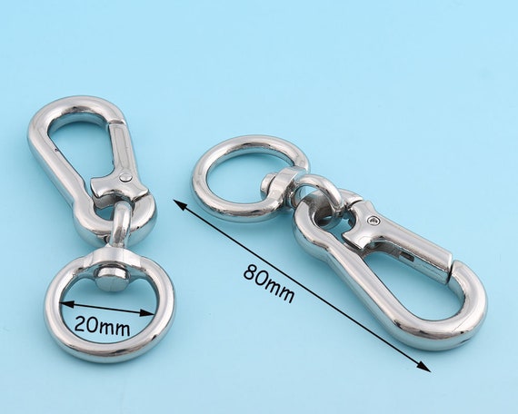 Large Swivel Clasp 8020mm Snap Hook Metal Lobster Clasp Lanyard