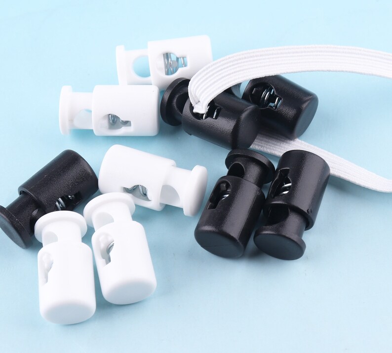 50pcs 207mm Rope Cord Stopper Black Plastic Cord Lock for Etsy