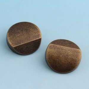 Metal Buttons 6pcs 25mm Brass Shank Buttons Large Clothing button Celtic Buttons Coat Button Sewing Fastener