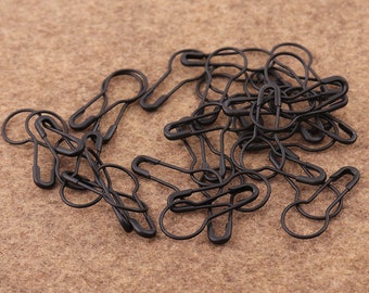 Negro bulbo Fijaciones de seguridad 200pcs 21 * 9mm Mini bulbo SPines de seguridad Oro plateado Pines colgantes Etiquetas de seguridad Pines de seguridad Coser pines de seguridad Suministro