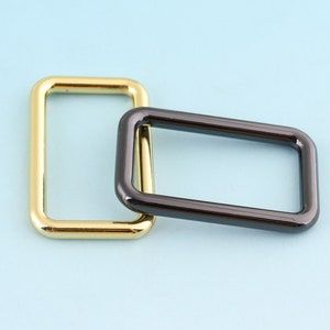 Gold /silver /gunmetal Rectangle Ring 20mm Belt Buckle Unique Rectangle ...