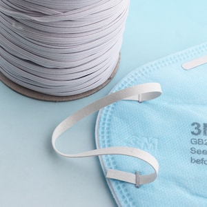 Flat Elastic cord 3-7mm Trim Elastic Cord Spool White Elastic Bands Sewing Elastic Ribbon Thread for Knitting DIY cord (Read description)