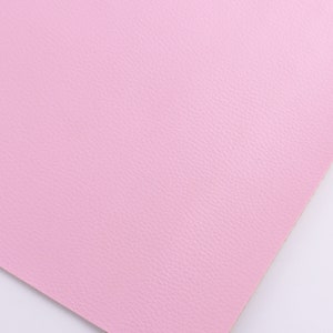 Lychee Skin Faux Leather Sheets A4 8*12&quot; Pink Synthetic Leather Soft Vegan Leather Crafts Leather Fabric Leather Supplies