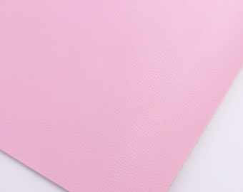 Lychee Skin Faux Leather Sheets A4 8*12" Pink Synthetic Leather Soft Vegan Leather Crafts Leather Fabric Leather Supplies