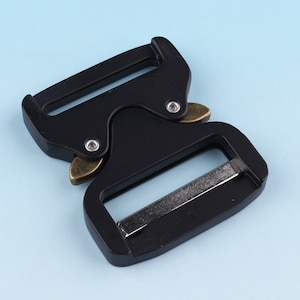 1.5inch Side Release Buckle ZINC ALLOY Adjuster Buckle Black Release Buckle Strap Buckle Adjuster Slider Buckle