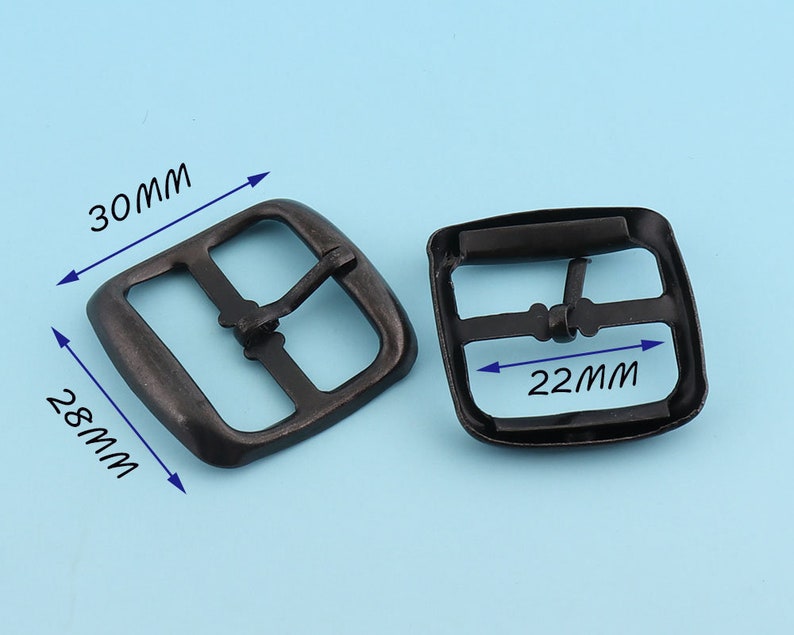 Black Belt Buckle 10pcs 22mm Metal Adjuster Buckle Tri Bar Buckles Strap Buckle Adjuster Slider Bag Making Accessories