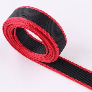 Black Webbing 5 yards*15mm Light Weight Webbing Fabric belt Canvas Webbing Key Fobs Strap Webbing Bag strap