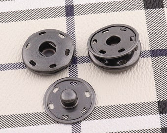 Gunmetal Snap fastener -25mmx20sets-Clothing button coat snap button sewing fastener purse snap fastener leather craft