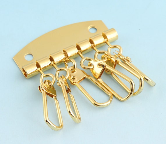 Row Key Clasp Gold Keychain 1/2pcs 48mm Keychain Wallet Key Ring Key Holder  Pendant Accessories Purse Hardware Key Chain Wholesale -  UK